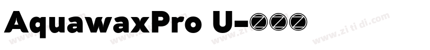 AquawaxPro U字体转换